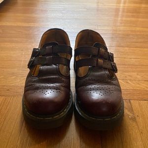 Burgundy Dr. Martens Mary Janes 8065- size 9 women’s